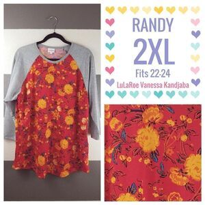 LuLaRoe Randy 2XL Floral NEW